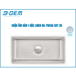 CHẬU 1 HỘC LINEN INOX SUS304 ÂM MẶT ĐÁ CAO CẤP B-GEM BG-7843SKY3D