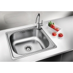 Chậu bếp, Thép không gỉ, Blanco plenta, một chậ