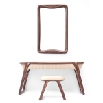 Bộ Bàn Phấn Gỗ Óc Chó