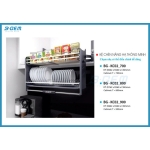 KỆ CHÉN NÂNG HẠ THÔNG MINH INOX SUS304 MẠ NANO CAO CẤP B-GEM BG-KC02