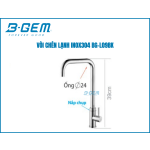 VÒI CHÉN LẠNH SUS 304 INOX B-GEM BG-L09BK