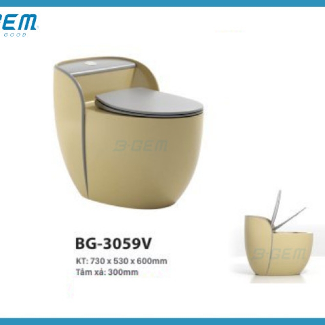 BÀN CẦU KHỐI SỨ TINH KHIẾT CAO CẤP B-GEM BG-3059V