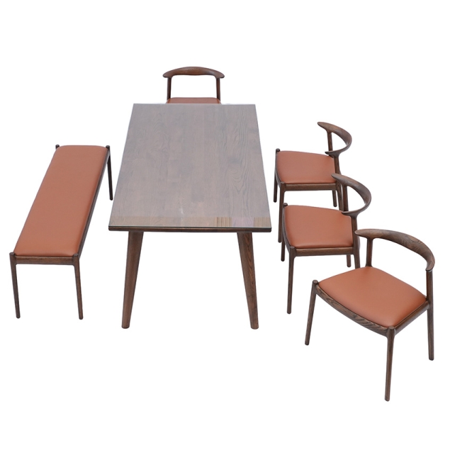 Bộ Bàn Ăn Gỗ Sồi Mỹ TN03