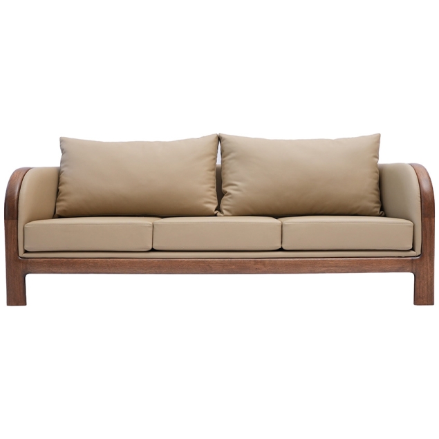 Ghế Sofa Gỗ Sồi Mỹ 03 Chỗ Ngồi TN05