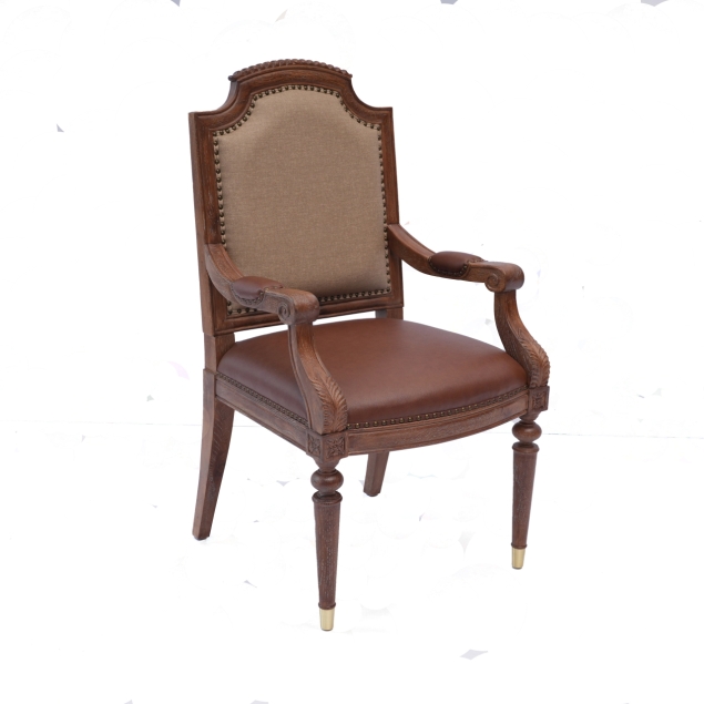 Ghế Làm Việc Gỗ Sồi Mỹ Bọc Da Cao Cấp