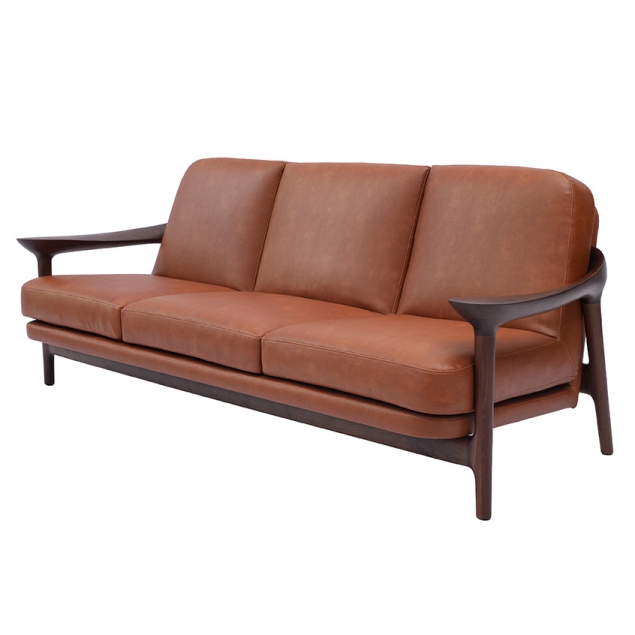 Ghế Sofa Gỗ Sồi Mỹ 03 Chỗ Ngồi TN04