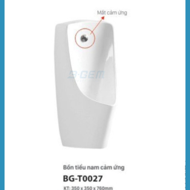 LAVABO TIỂU NAM CẢM ỨNG TIA HỒNG NGOẠI B-GEM BG-T0027