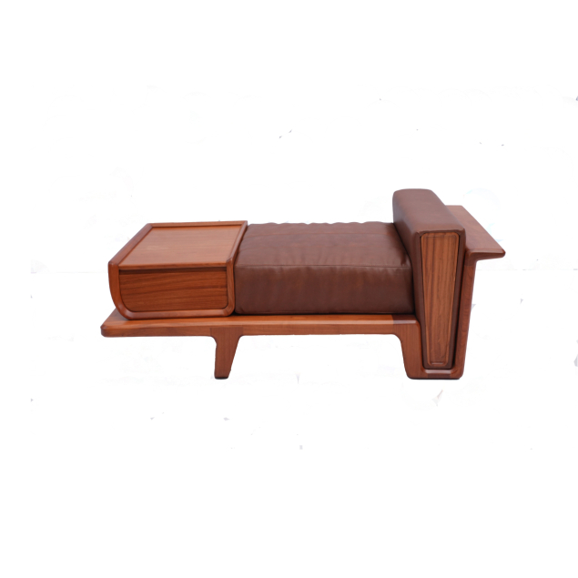 Sofa Gỗ Gõ Đỏ 1 Chỗ Ngồi