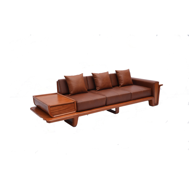 Sofa Gỗ Gõ Đỏ 3 Chỗ Ngồi
